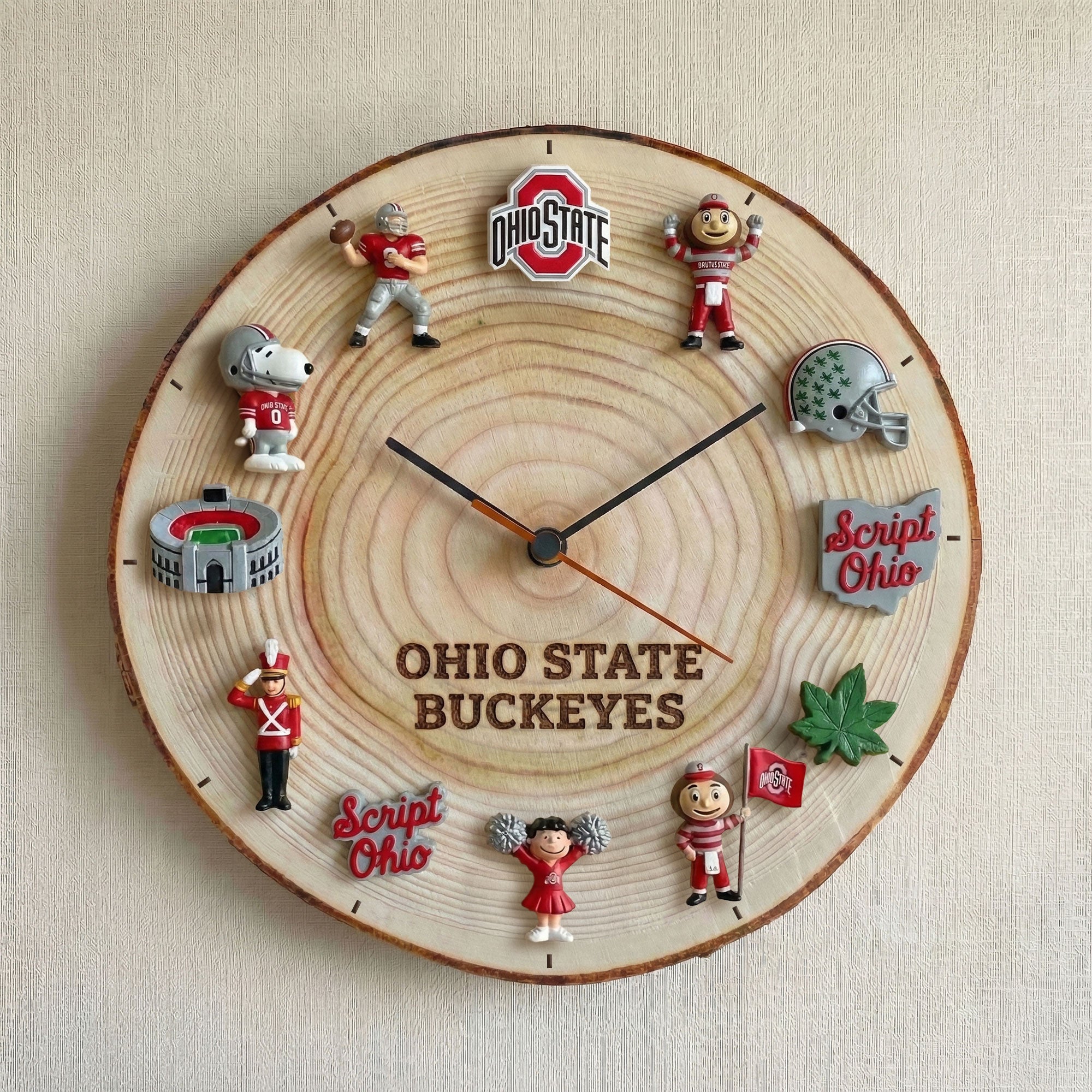 OSB Wooden Wall Clock HTTT