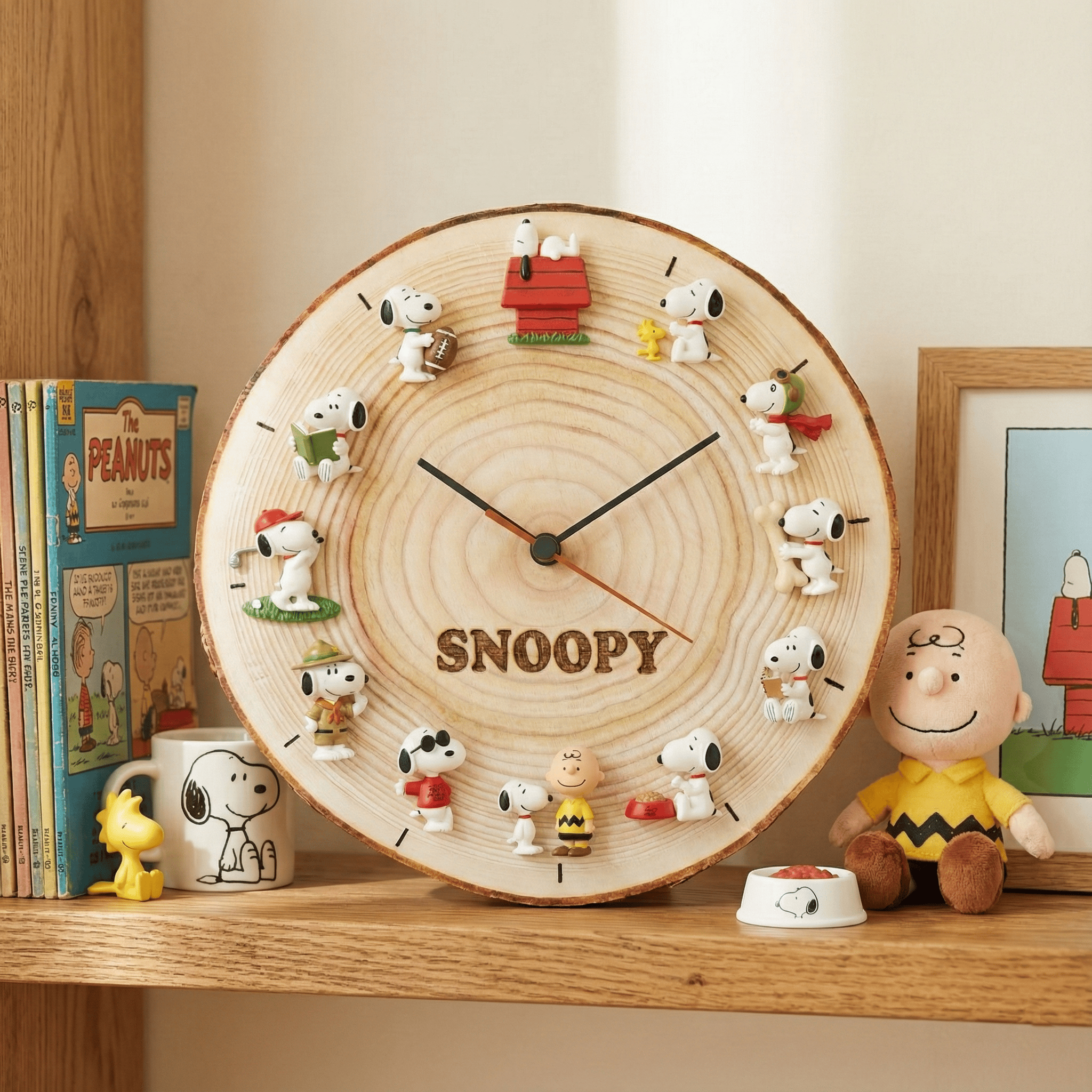 SNPY Wooden Wall Clock HTTT