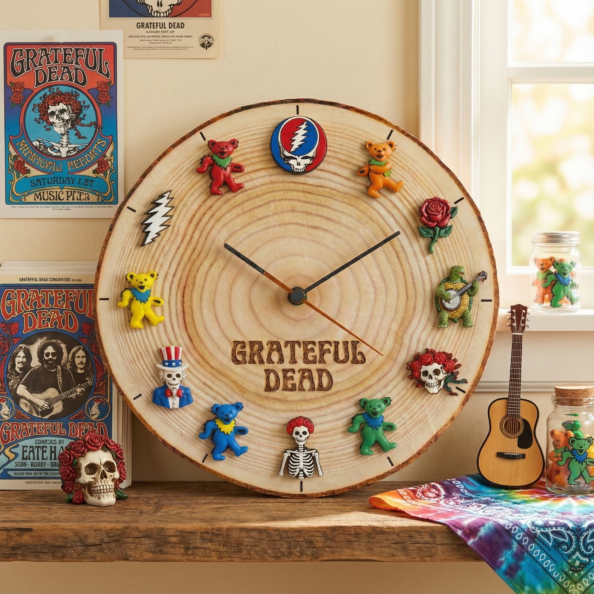 GRFD Wooden Wall Clock HTTT