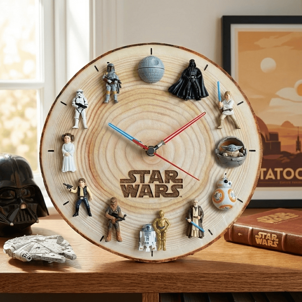 STW Wooden Wall Clock HTTT