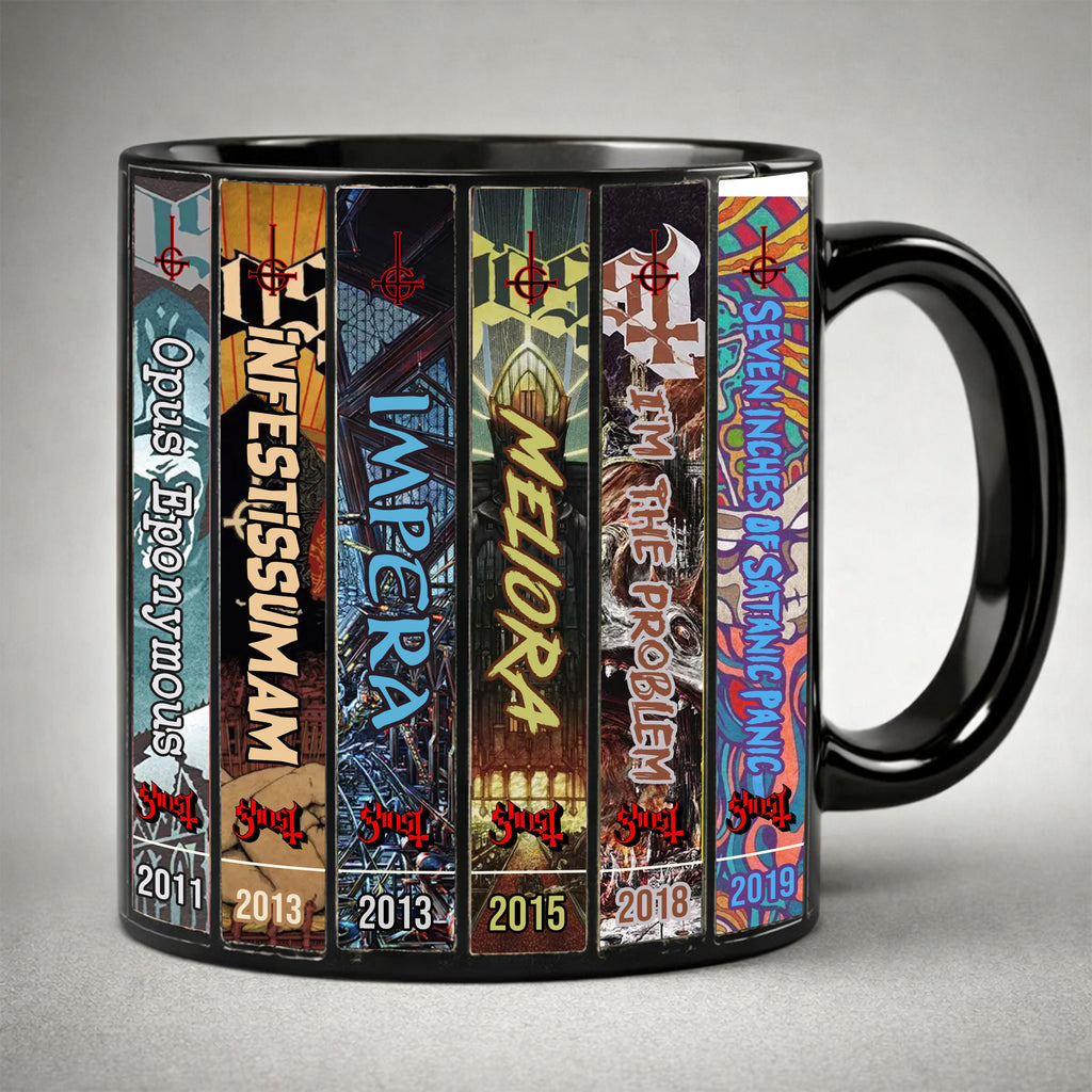 Premium GHB Albums Cassette Collection Retro Accent Mug DAT