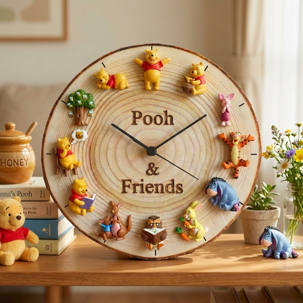 WNTP Wooden Wall Clock HTTT