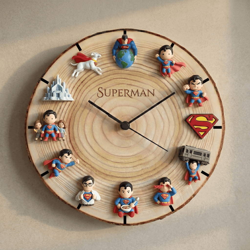 SUP Wooden Wall Clock HTTT