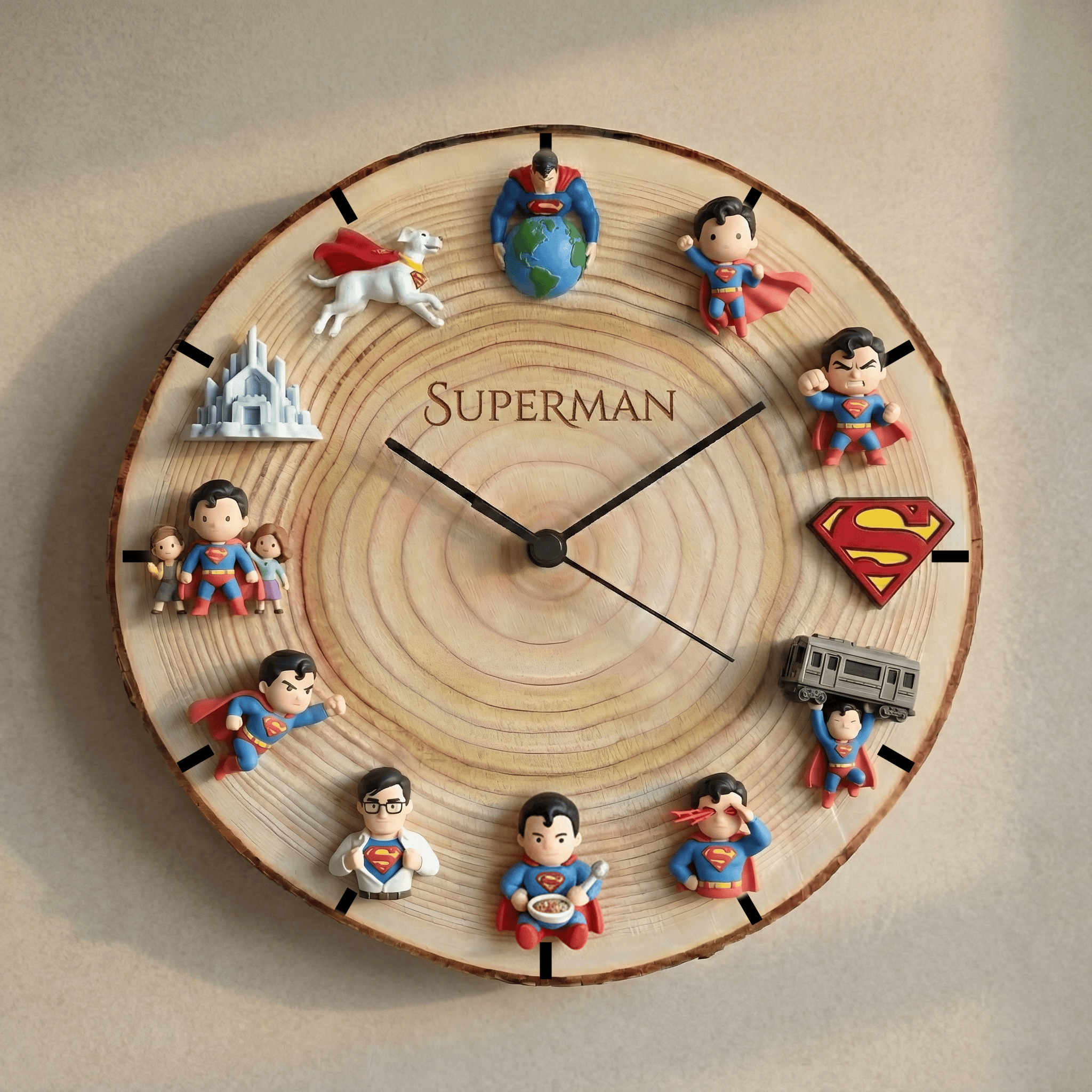 SUP Wooden Wall Clock HTTT
