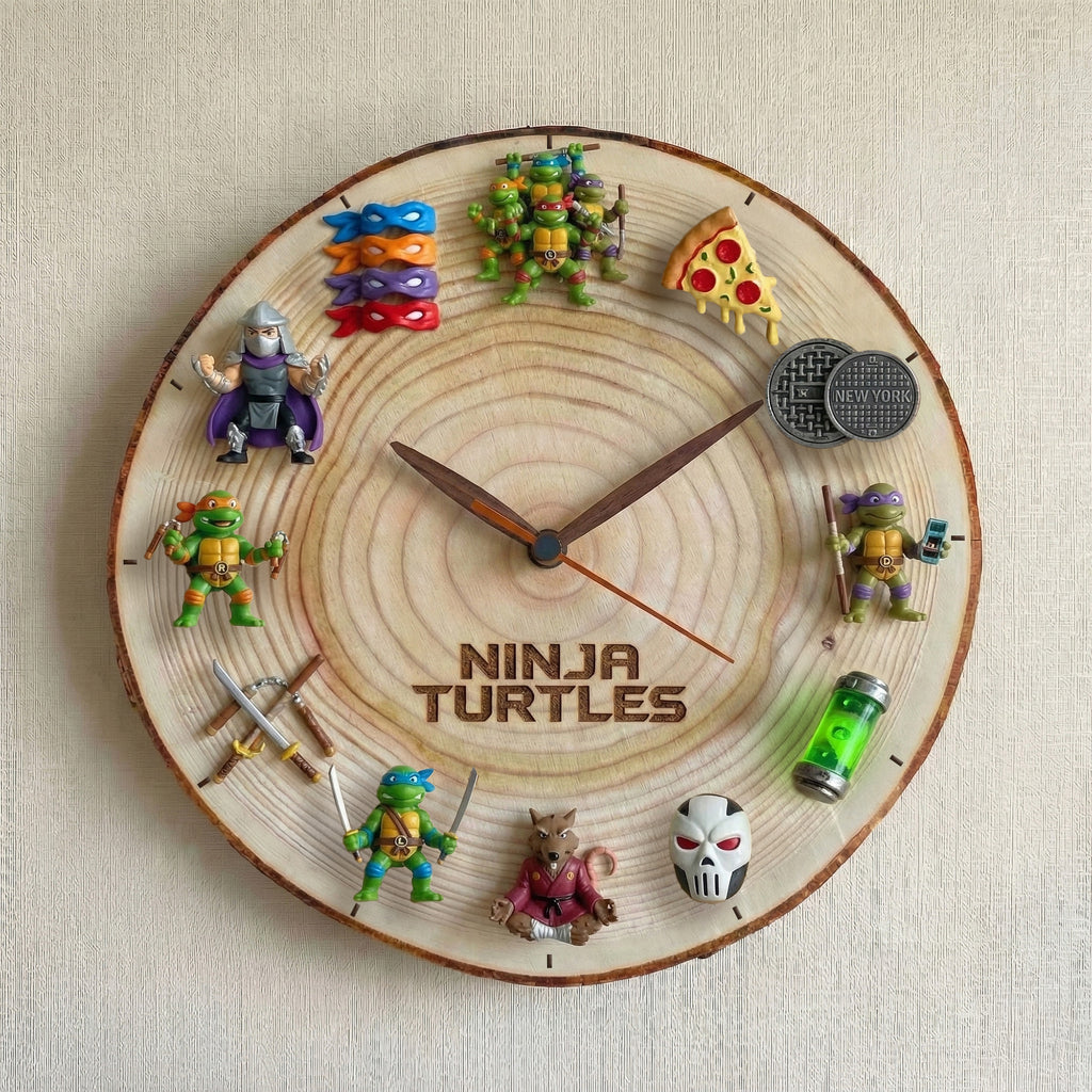 NJT Wooden Wall Clock HTTT