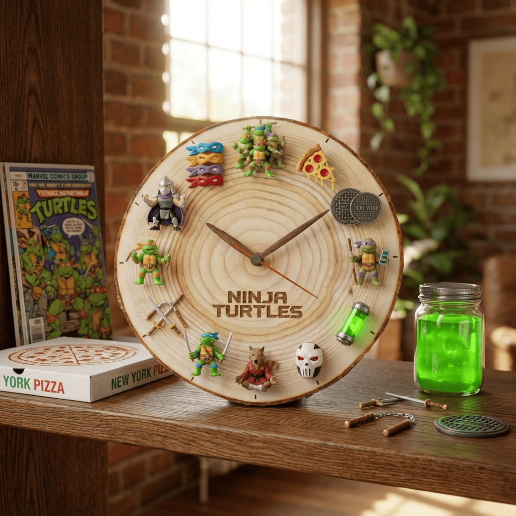 NJT Wooden Wall Clock HTTT