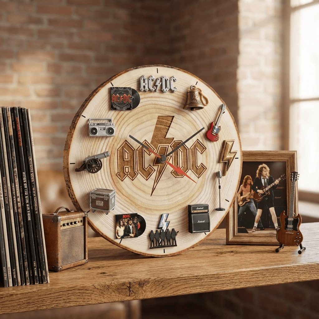 ACD Wooden Wall Clock HTTT