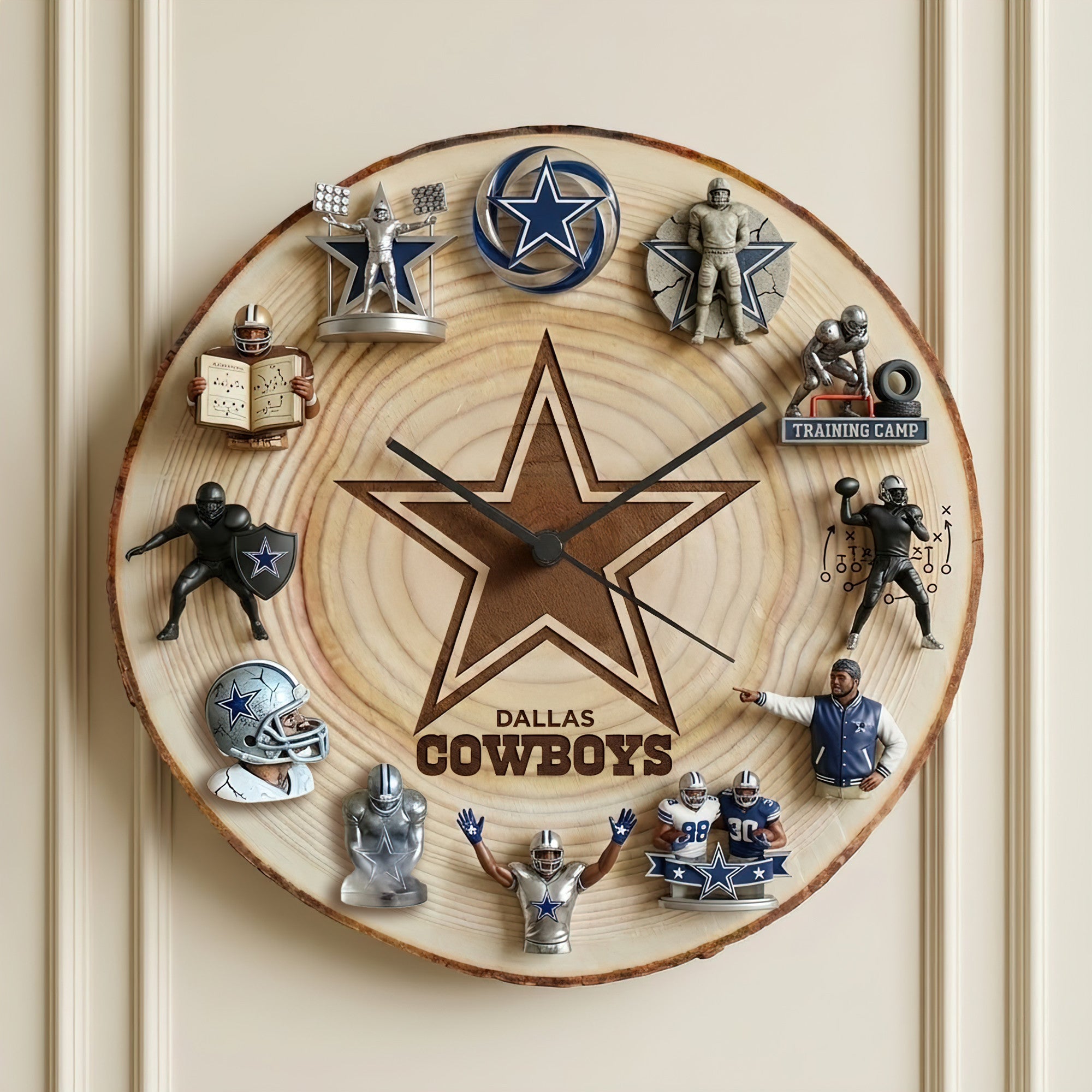 Premium DLCB Wooden Wall Clock TNSM