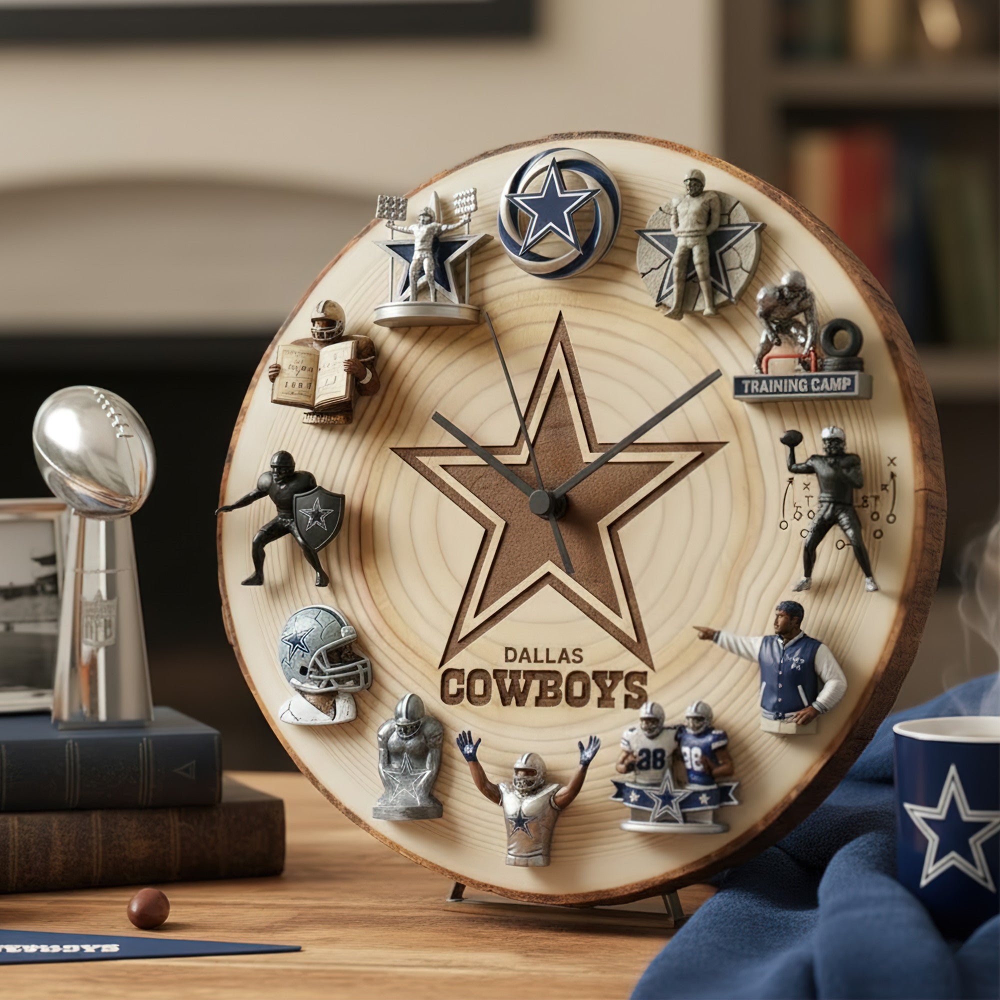 Premium DLCB Wooden Wall Clock TNSM