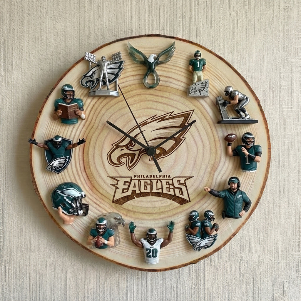 Premium PLDE Wooden Wall Clock TNSM