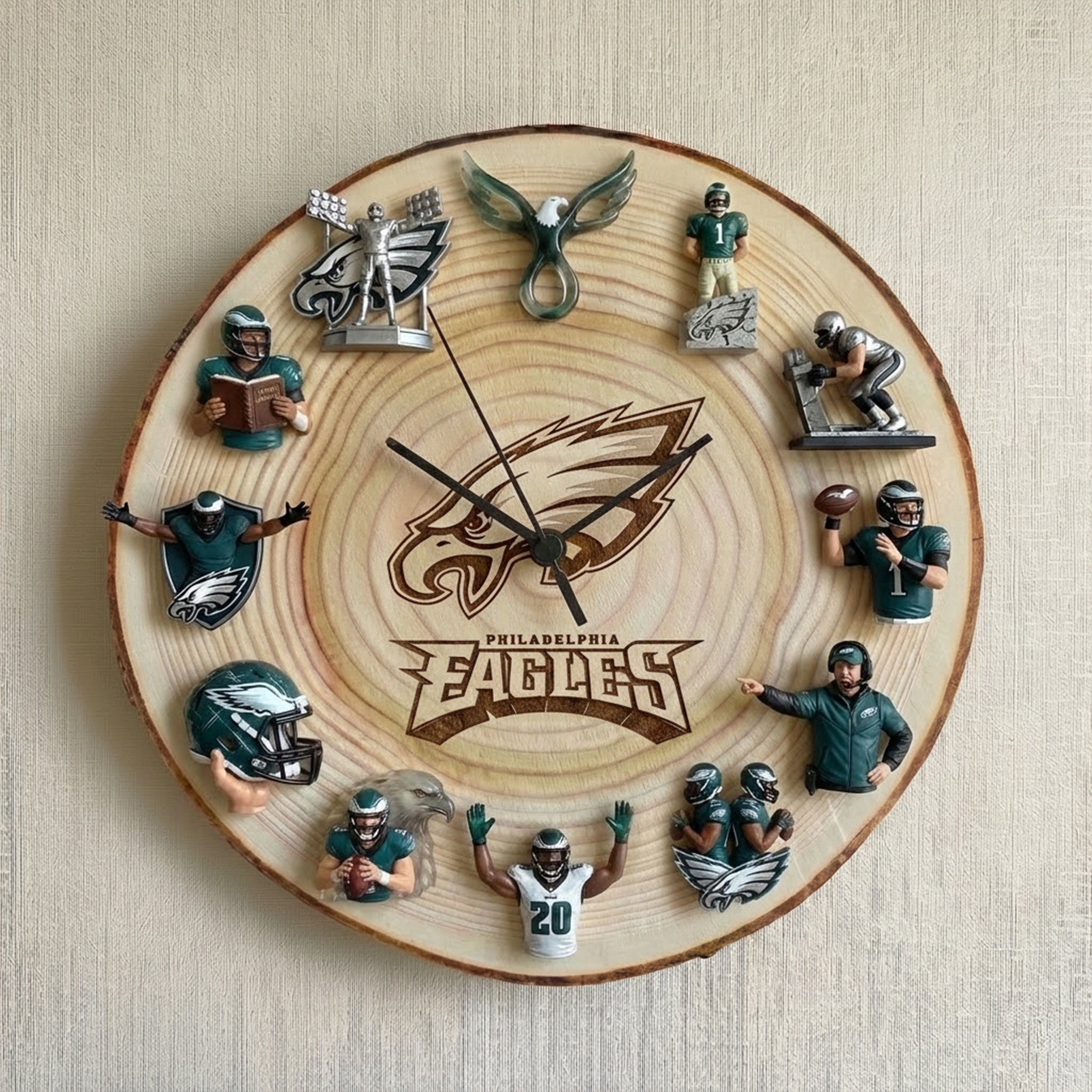 Premium PLDE Wooden Wall Clock TNSM