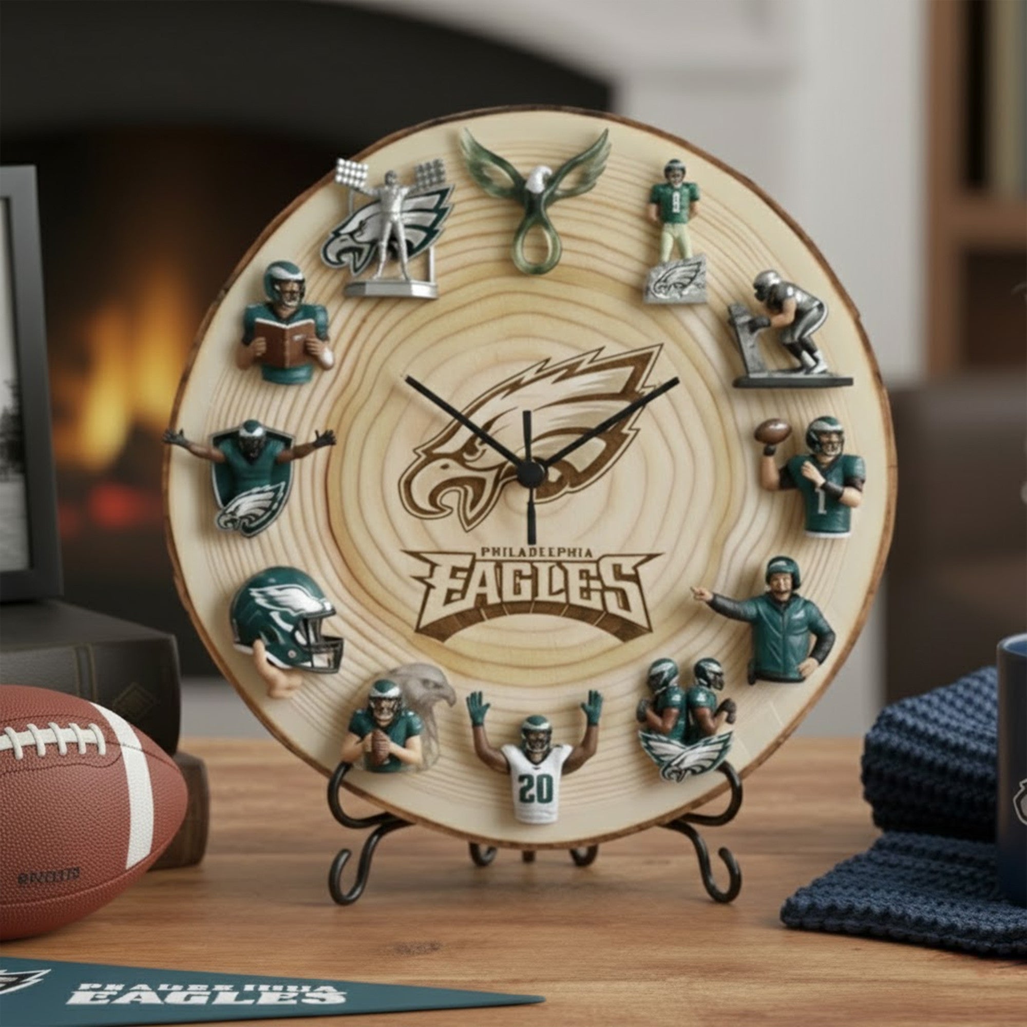 Premium PLDE Wooden Wall Clock TNSM