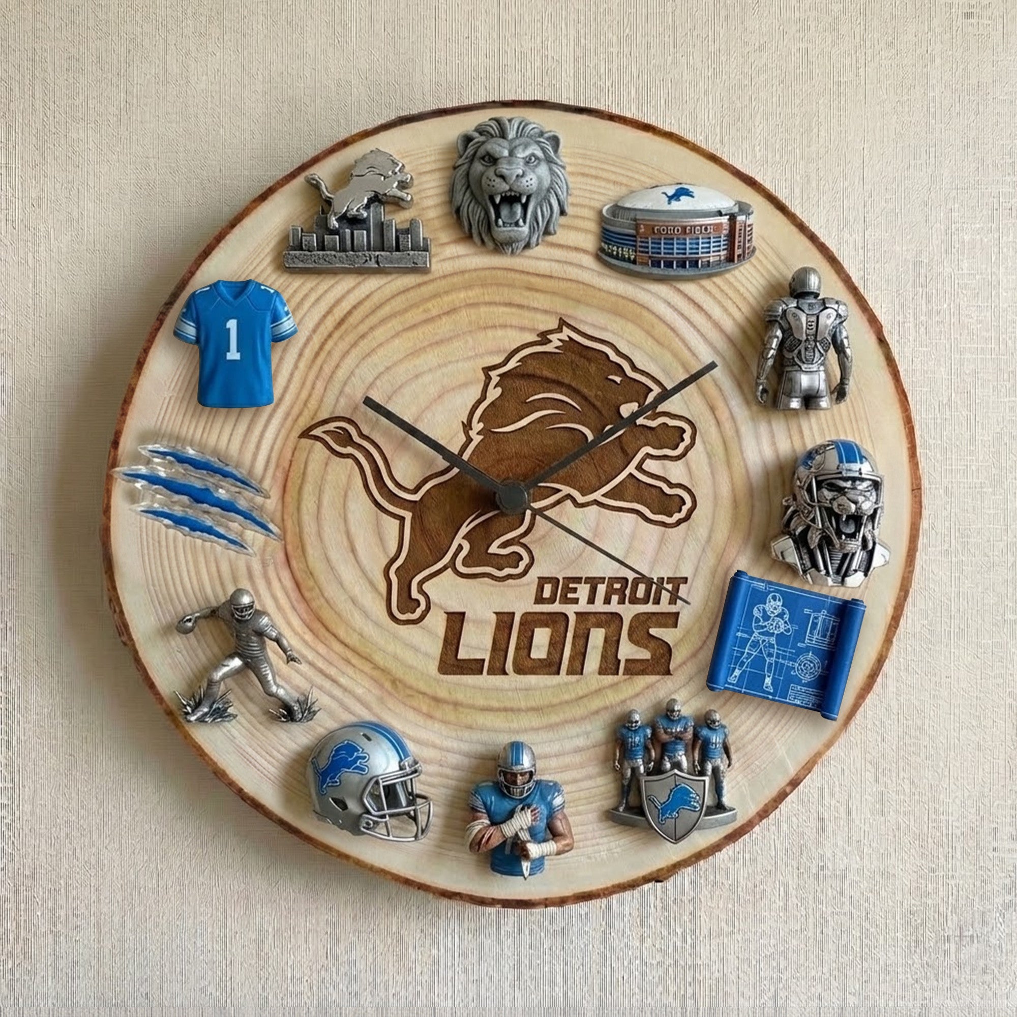 Premium DTL Wooden Wall Clock TNSM