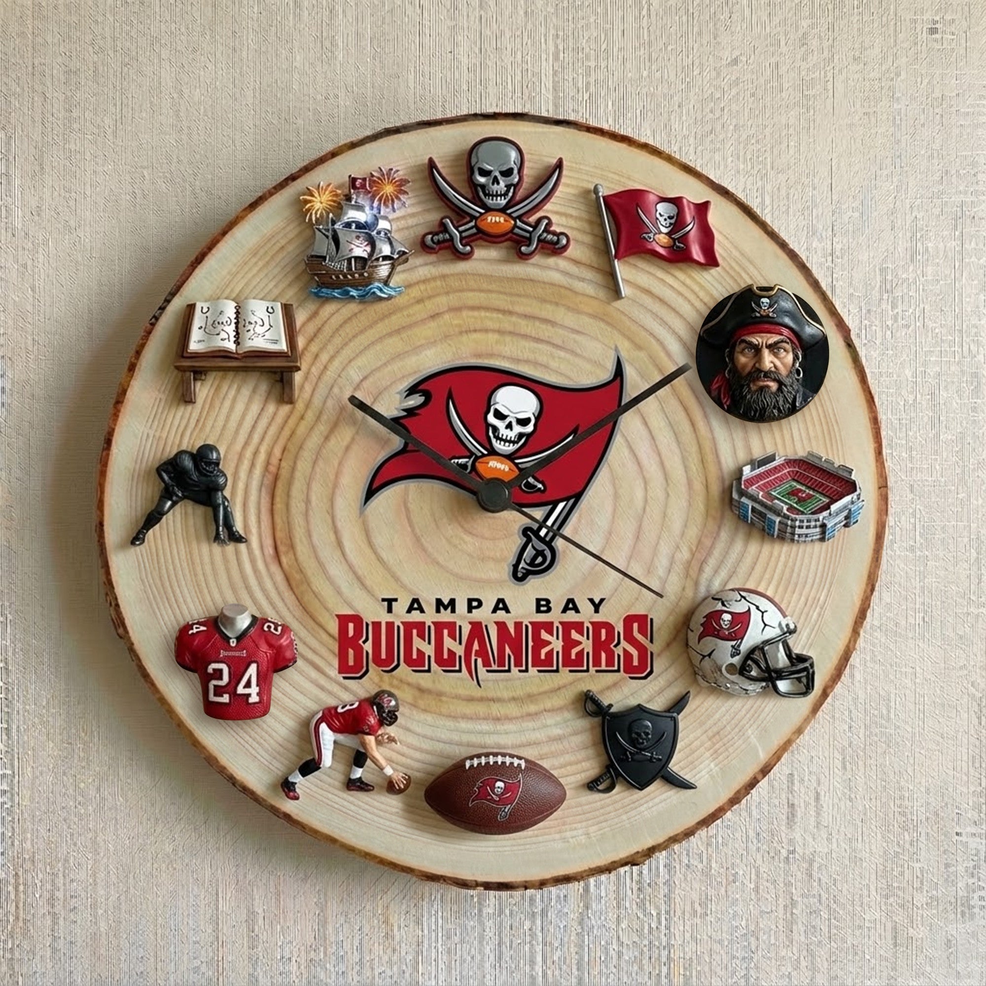 Premium TBB Wooden Wall Clock TNSM