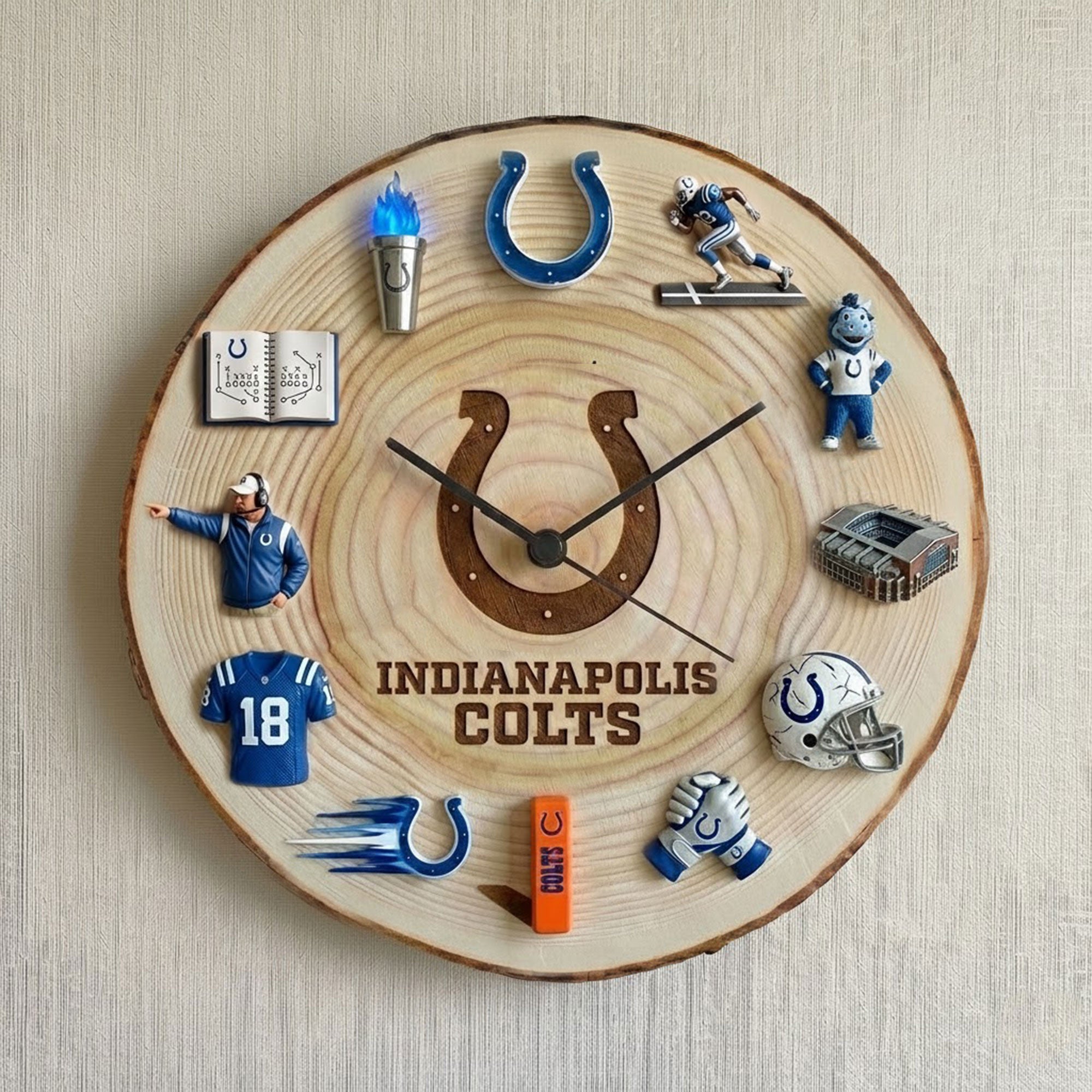 Premium IDC Wooden Wall Clock TNSM