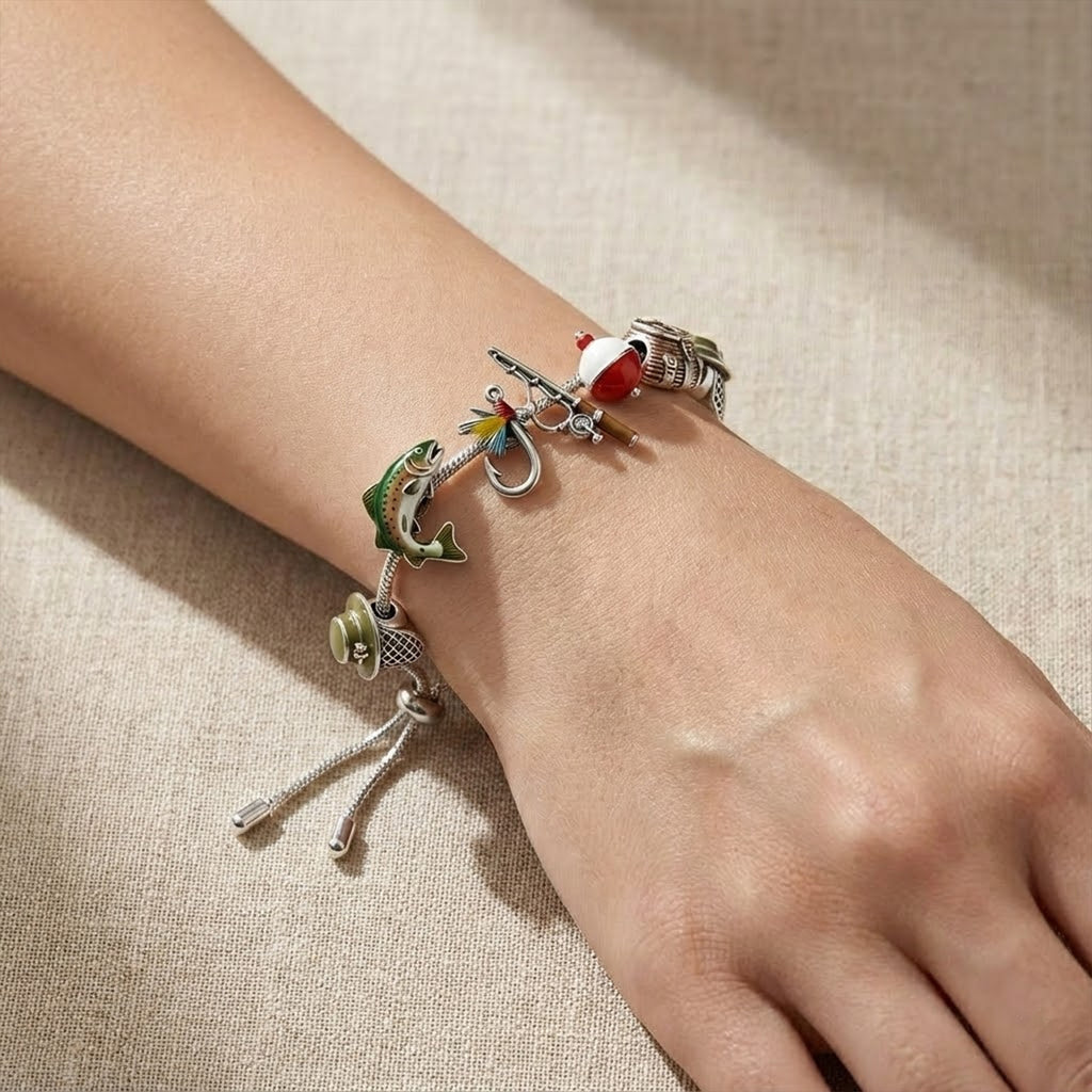 Fishing Adjustable Charm Bracelet HTTT