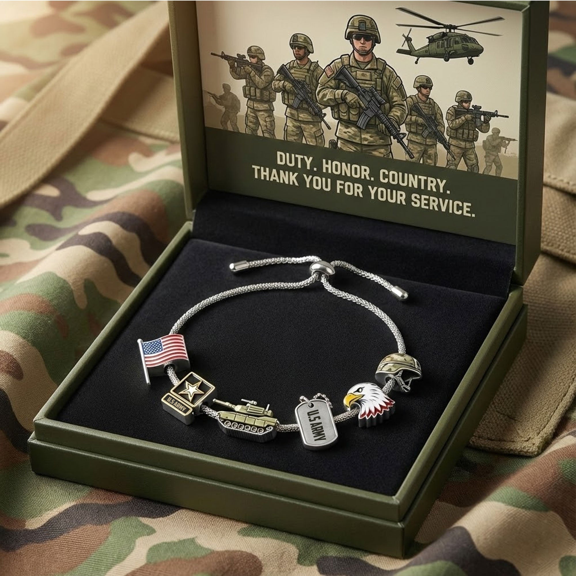 USAR Adjustable Charm Bracelet HTTT