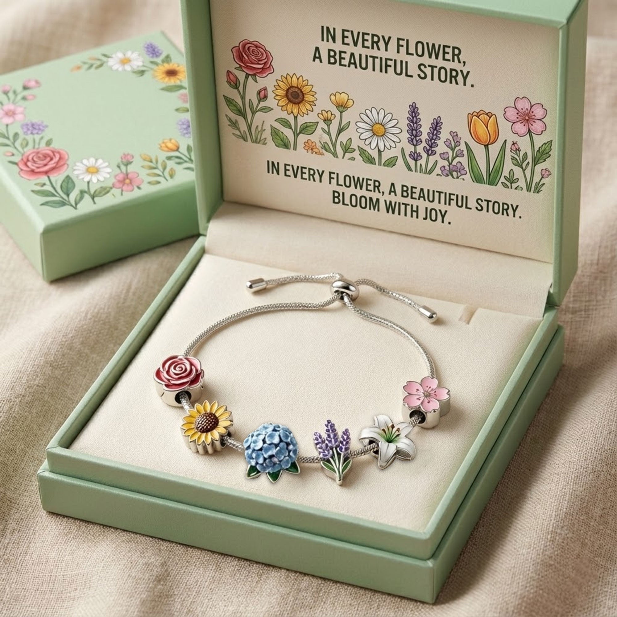 FLW Adjustable Charm Bracelet HTTT