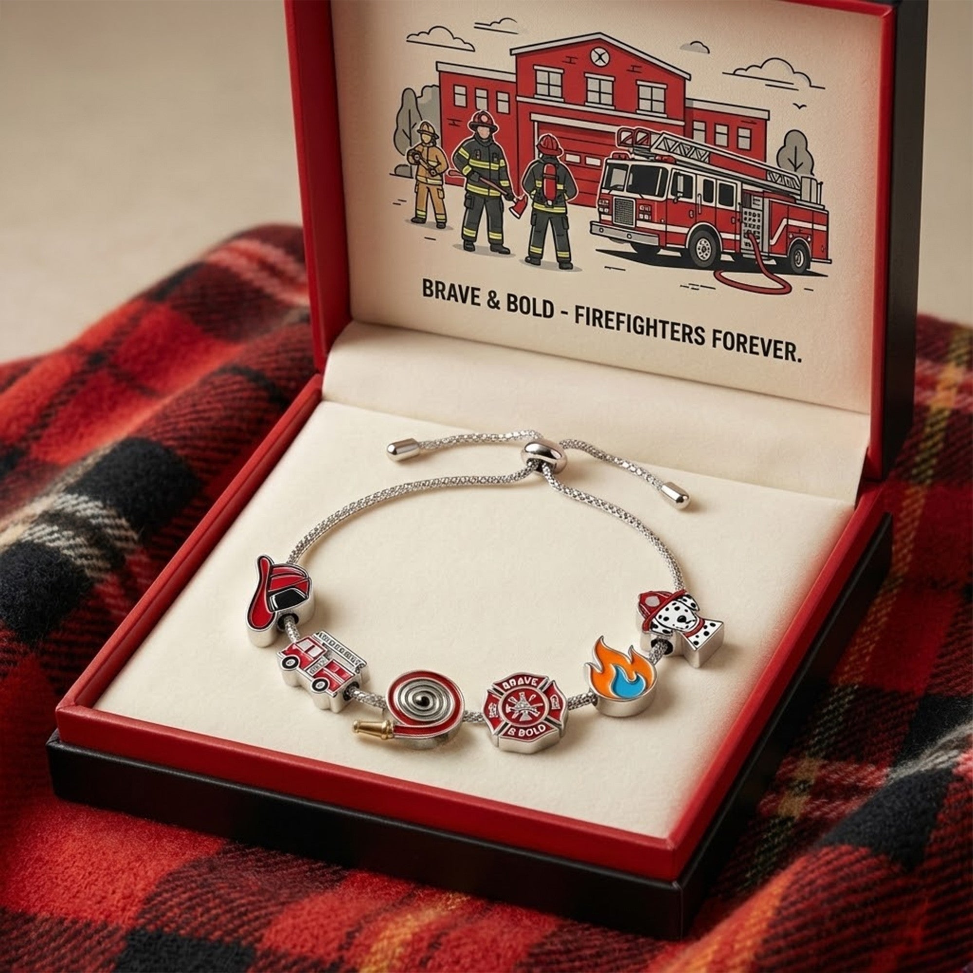Firefighter Adjustable Charm Bracelet HTTT