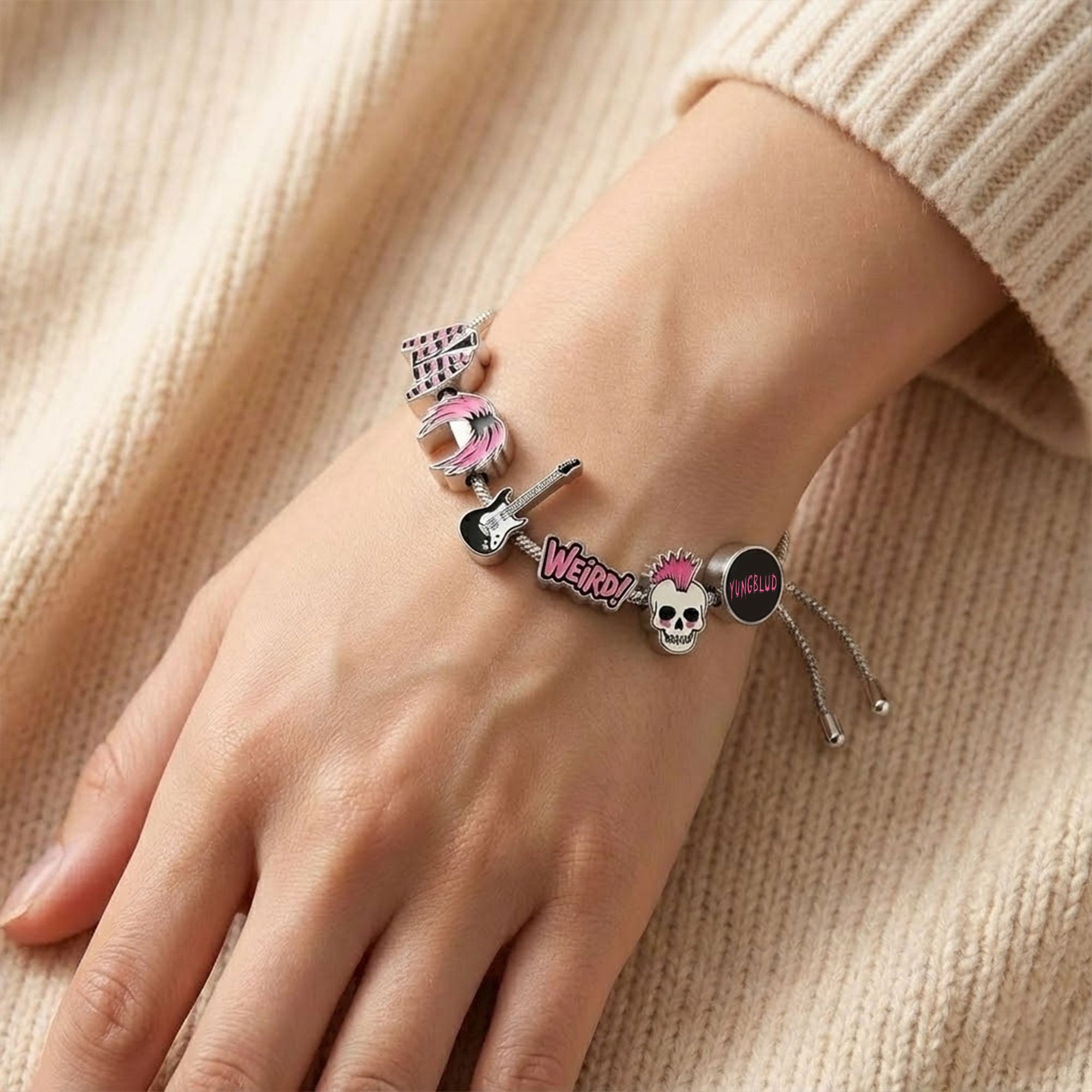 YBD Adjustable Charm Bracelet HTTT