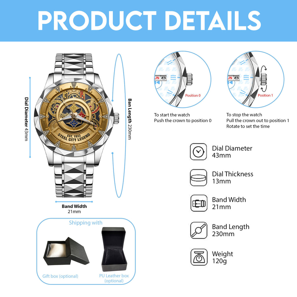 PBS Stainless Steel Watch LNTH