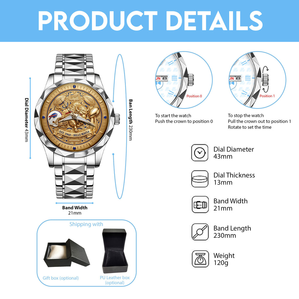 BFBL Stainless Steel Watch LNTH