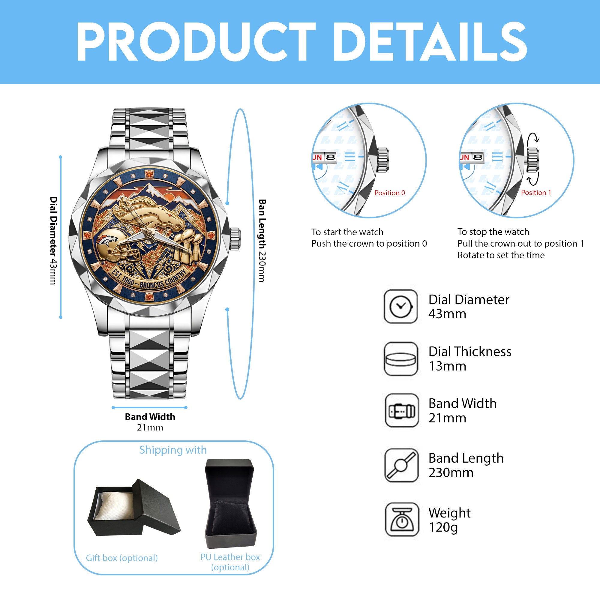 DVBC Stainless Steel Watch LNTH