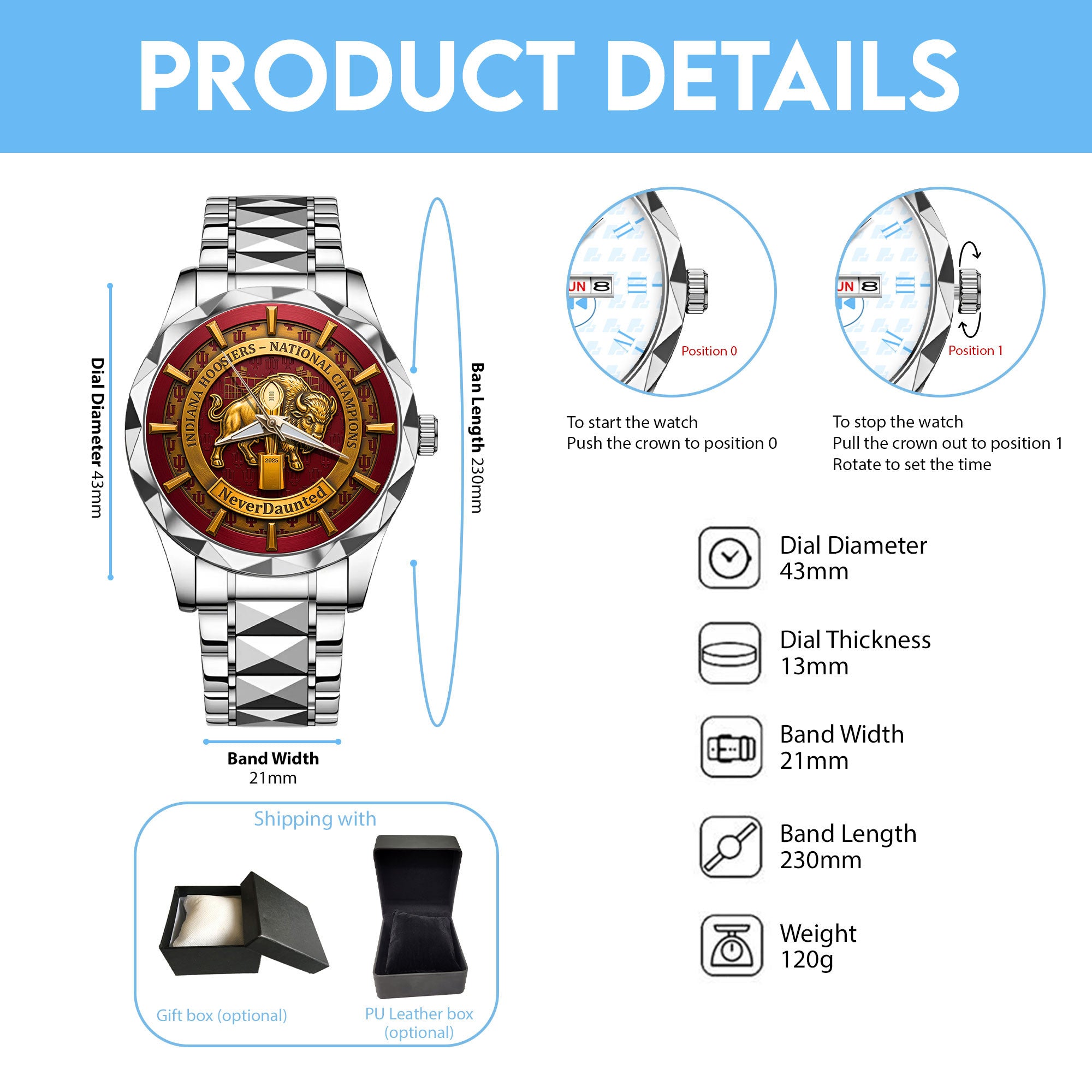 IDH Stainless Steel Watch LNTH
