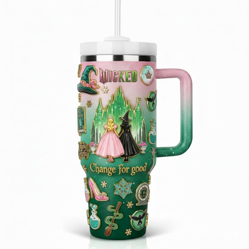 WCKD 40oz Tumbler With Handle LNTH